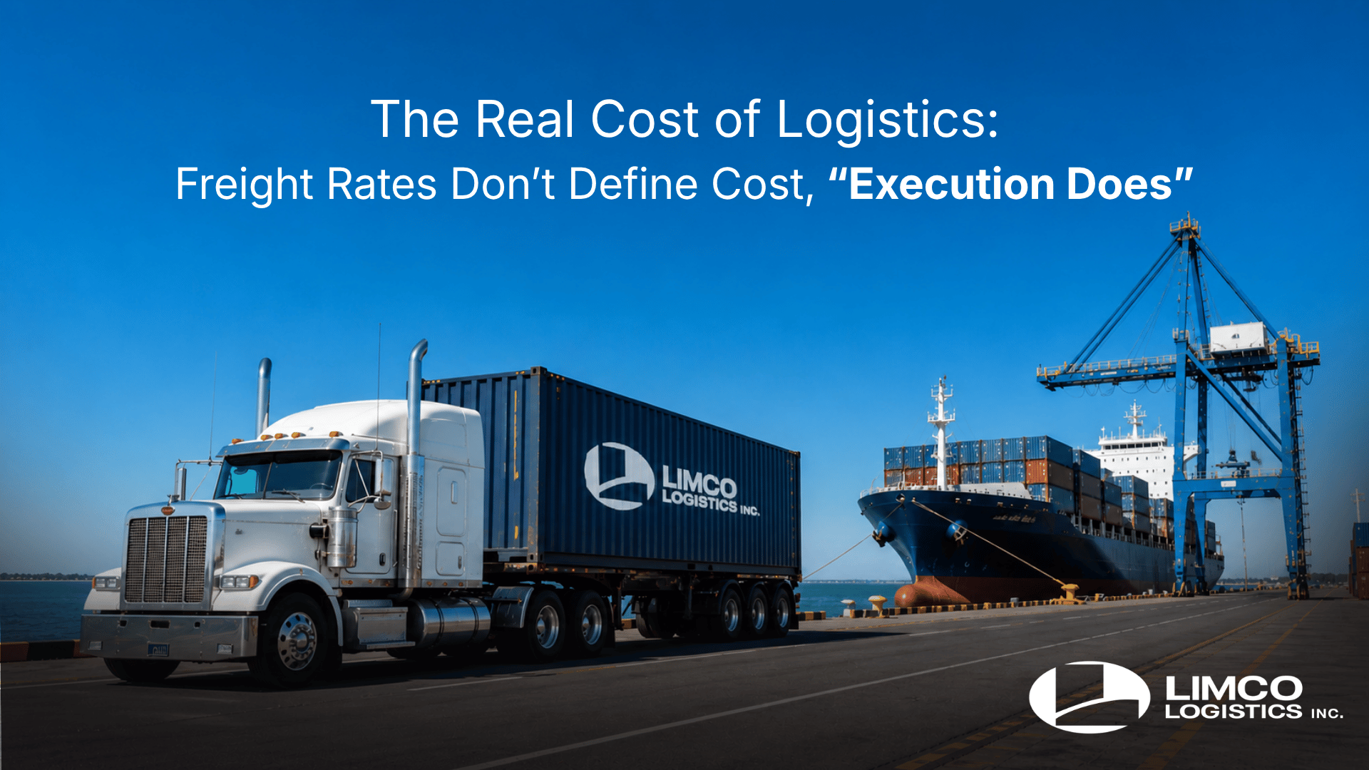 Global logistics cost breakdown showing freight, inland transport, Ukraine route complexity, and supply chain execution costs